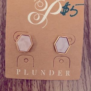 Plunder Hexagon Studs